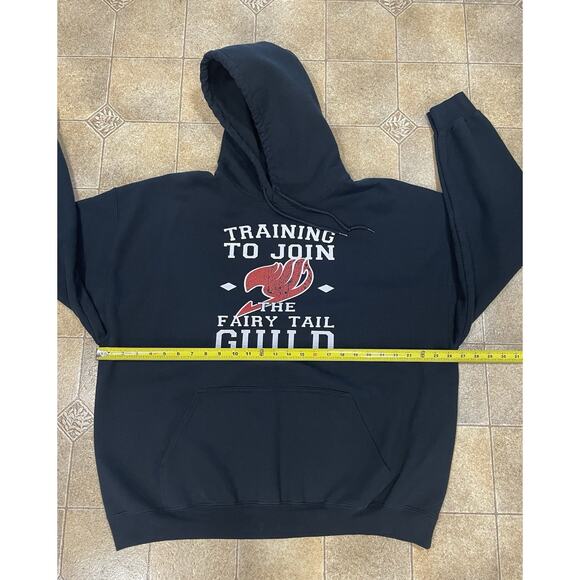 Gildan Heavy Black Hoodie Women’s 2XL ~Training To Join The Fairy Tail Guild - Picture 3 of 8